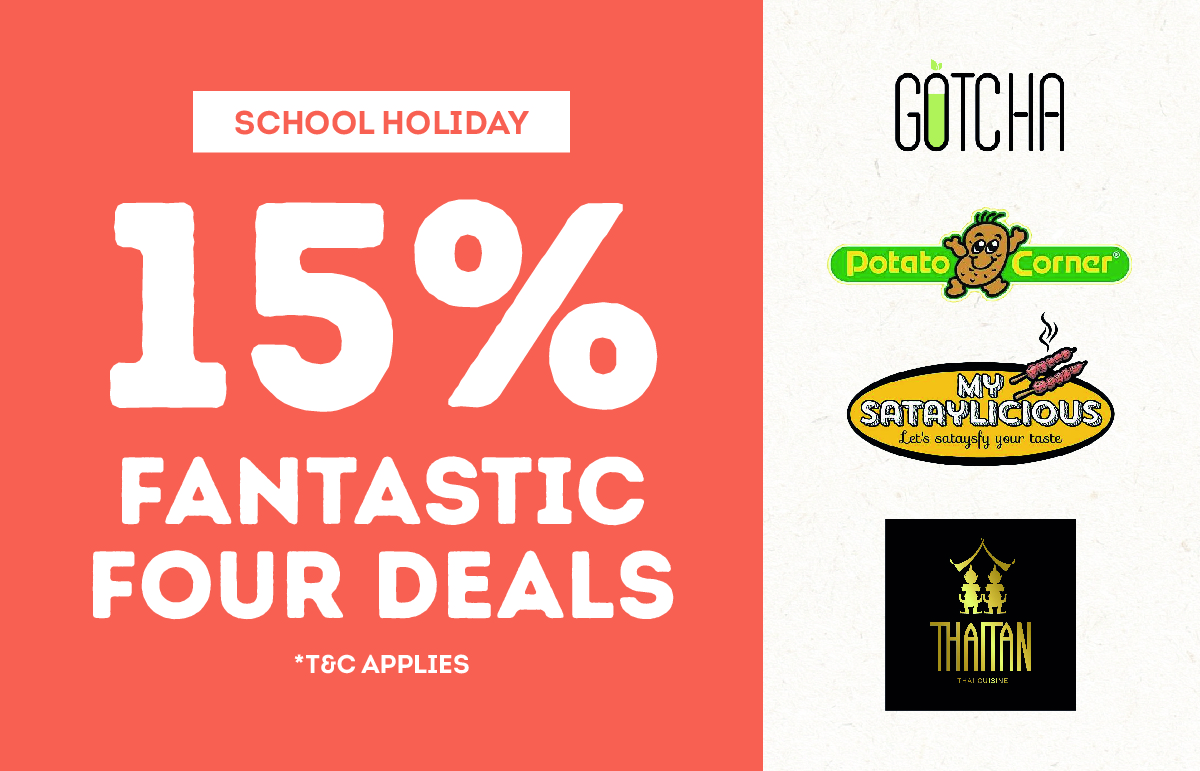 School Holiday Fantastic Four 15% special deal